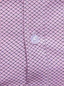 Manfinity Mode 男士菱形印花襯衫 - 粉色 - 查看 3