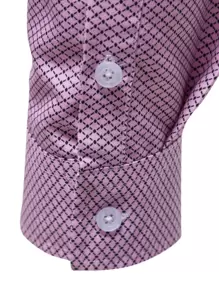 Manfinity Mode 男士菱形印花襯衫 - 粉色 - 查看 4