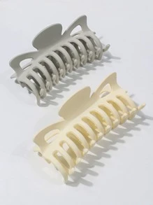 2入組素色髮爪 - 彩色 - 查看 2