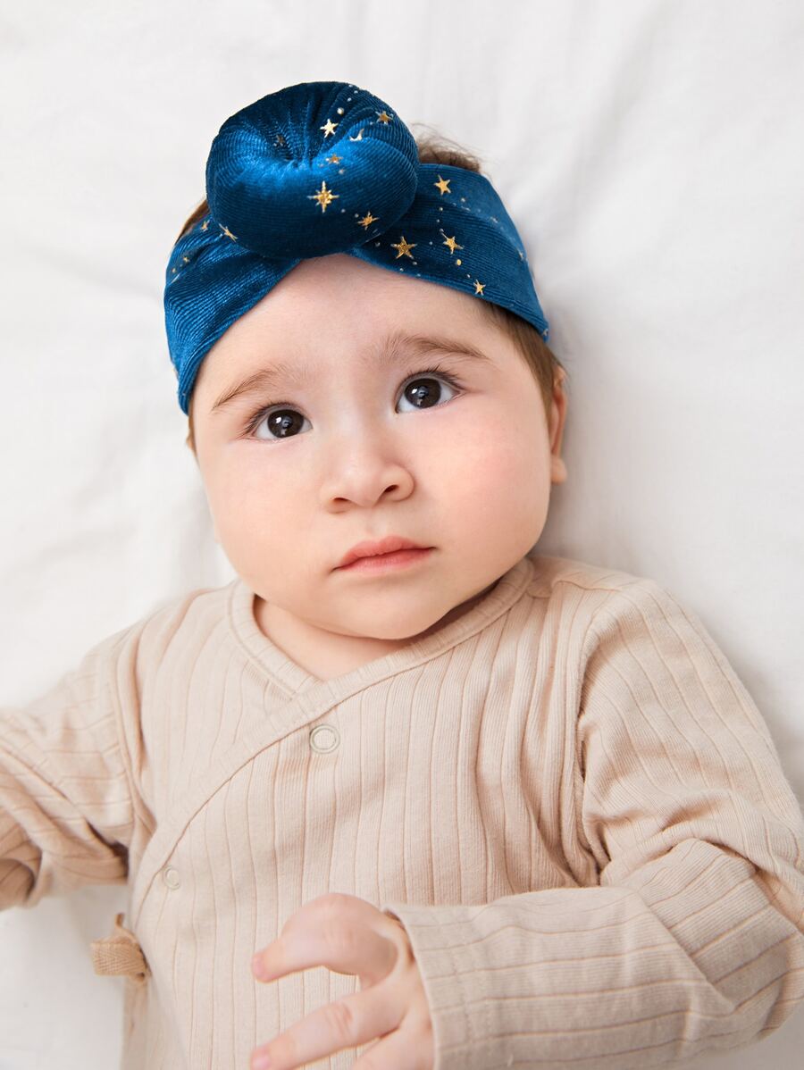 Baby Star Print Hair Band - Multicolor - View 1