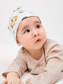 嬰兒卡通圖案帽和1雙手套 - 彩色 - 查看 10