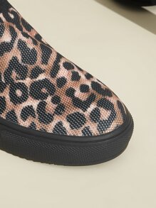 豹紋網眼面運動鞋，跑步鞋，休閒鞋 - 彩色 - 查看 9