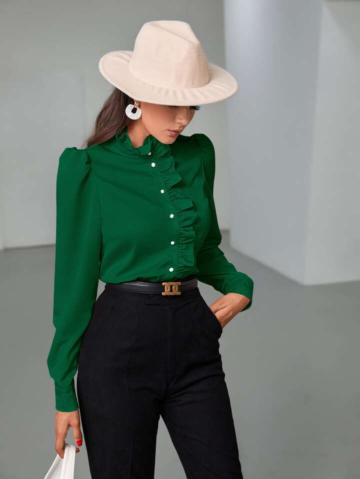 shein ruffle blouse