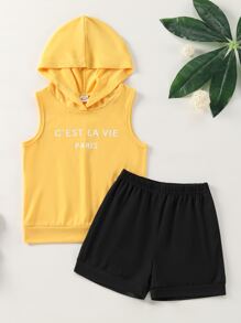 Bộ thời trang bé trai Slogan Giải trí - Nhiều màu - Xem 1