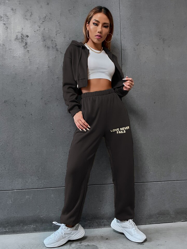 SHEIN EZwear プラス 文字グラフィック カラーブロック ドロップショ SHEIN EZwear プラス 文字グラフィック Tシャツ | SHEIN JAPAN