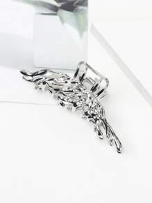 素色結構髮爪 - 銀色 - 查看 1