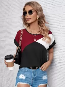 SHEIN LUNE Áo sơ mi nữ Khối Màu Giải trí - Nhiều màu - Xem 6