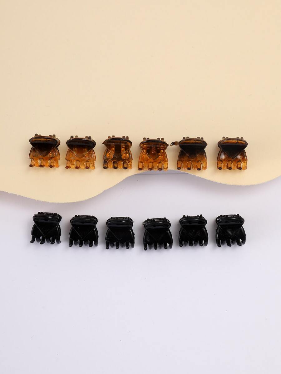 12 cái vuốt tóc tối giản - Nhiều màu - Xem 1