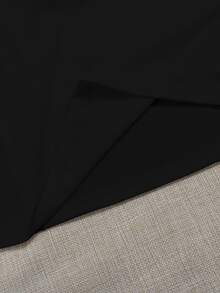 SHEIN Unity Camiseta de manga corta con estampado de slogan - Negro - Ver 4