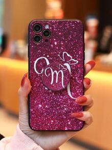 金屬亮絲附手機氣囊支架手機外殼 - 彩色 - 查看 1