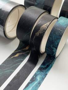 3rolls Mixed Pattern Decorative Tape - Multicolor - View 2