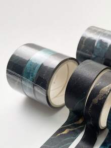 3rolls Mixed Pattern Decorative Tape - Multicolor - View 3