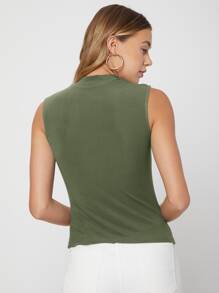 MOTF CAMISETA DE TIRANTES FABRICADA CON FIBRAS DE VISCOSA MARCA LENZING ™ ECOVERO ™ - Verde militar - Ver 2