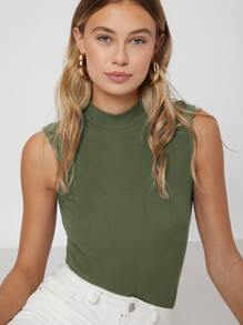 MOTF CAMISETA DE TIRANTES FABRICADA CON FIBRAS DE VISCOSA MARCA LENZING ™ ECOVERO ™ - Verde militar - Ver 7