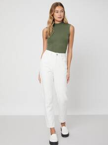 MOTF CAMISETA DE TIRANTES FABRICADA CON FIBRAS DE VISCOSA MARCA LENZING ™ ECOVERO ™ - Verde militar - Ver 8