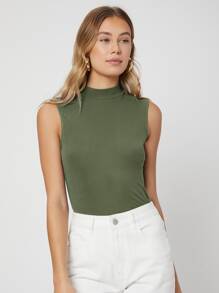 MOTF CAMISETA DE TIRANTES FABRICADA CON FIBRAS DE VISCOSA MARCA LENZING ™ ECOVERO ™ - Verde militar - Ver 9