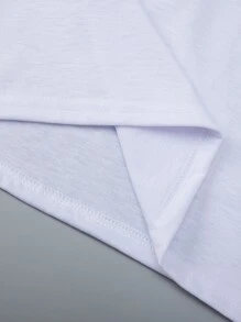 Niñas Camiseta con estampado de slogan - Blanco - Ver 5