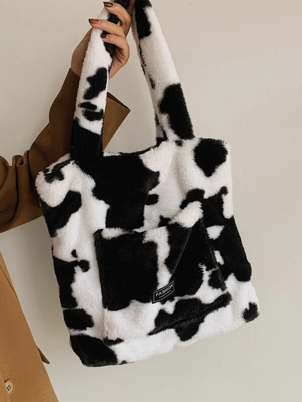 fluffy tote bag shein