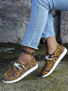 花卉圖案一腳蹬鞋 - 彩色 - 查看 2