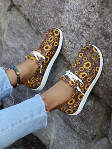 花卉圖案一腳蹬鞋 - 彩色 - 查看 3