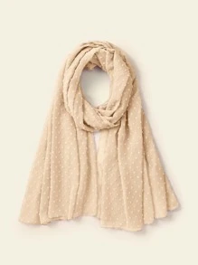 1 Khăn trùm đầu bằng vải voan mềm mại dành cho nữ, Khăn quàng cổ dài thông thường kiểu Ả Rập, Bọc màu trơn bảo thủ, Khăn trùm đầu, Thích hợp để sử dụng hàng ngày - Rượu sâm banh - Xem 1