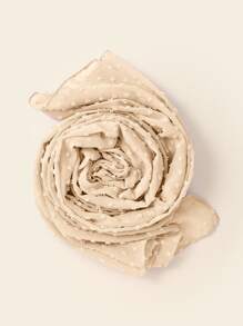 1 Khăn trùm đầu bằng vải voan mềm mại dành cho nữ, Khăn quàng cổ dài thông thường kiểu Ả Rập, Bọc màu trơn bảo thủ, Khăn trùm đầu, Thích hợp để sử dụng hàng ngày - Rượu sâm banh - Xem 3