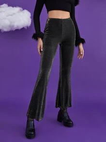 SHEIN Mujer Pantalones - Negro - Ver 4