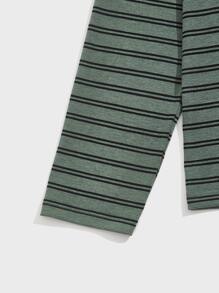 Manfinity VCAY Men T-Shirts Fit Crew Neck Long Sleeve Basic Tee Casual Back To School Clothes Summer - Multicolor - View 4