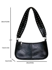 Trang trí khảm nạm Cái túi Thời trang đơn giản Túi đeo chéo Hợp thời Túi đeo vai Của phụ nữ Giải trí Túi xách tay Túi xách Túi xách Ví Cá nhân hóa Món quà Đối với phụ nữ , Mẹ & Bạn gái - màu đen - Xem 4