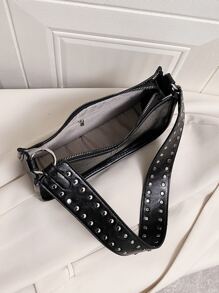 Trang trí khảm nạm Cái túi Thời trang đơn giản Túi đeo chéo Hợp thời Túi đeo vai Của phụ nữ Giải trí Túi xách tay Túi xách Túi xách Ví Cá nhân hóa Món quà Đối với phụ nữ , Mẹ & Bạn gái - màu đen - Xem 5