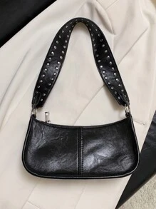 Trang trí khảm nạm Cái túi Thời trang đơn giản Túi đeo chéo Hợp thời Túi đeo vai Của phụ nữ Giải trí Túi xách tay Túi xách Túi xách Ví Cá nhân hóa Món quà Đối với phụ nữ , Mẹ & Bạn gái - màu đen - Xem 7