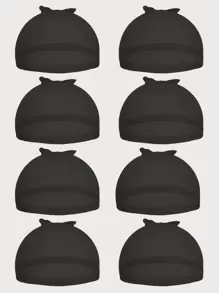 8 miếng mũ tóc giả - màu đen - Xem 1