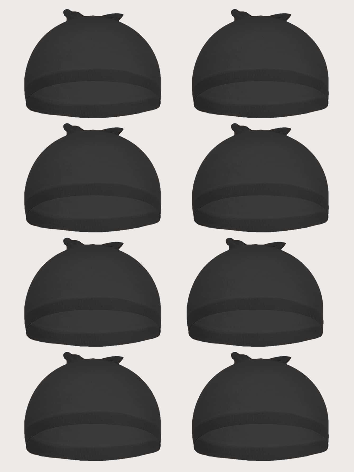 8 miếng mũ tóc giả - màu đen - Xem 1