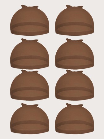 8 piezas Gorro de peluca Conjunto