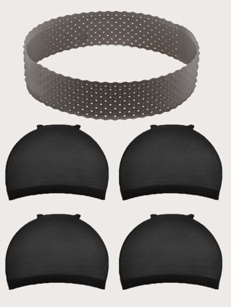 1pc Non-slip Wig Headband & 4pcs Wig Cap