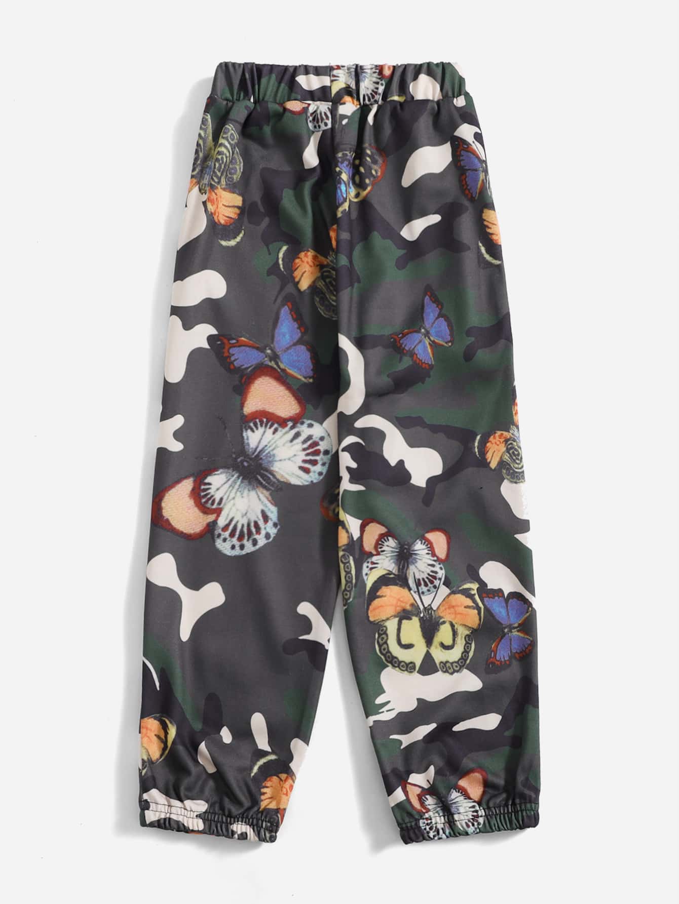 Toddler Girls Camo And Butterfly Print Sweatpants