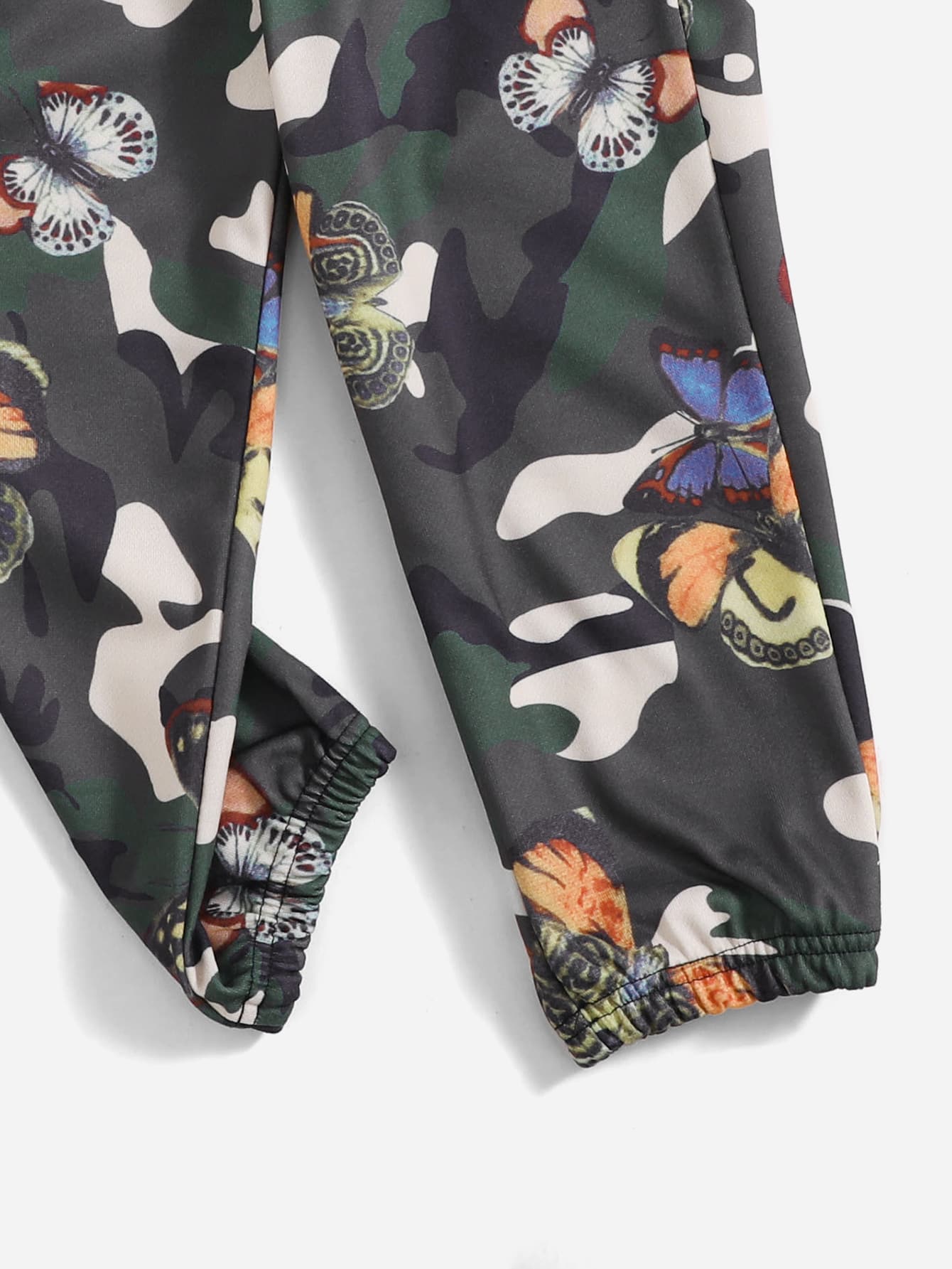 Toddler Girls Camo And Butterfly Print Sweatpants
