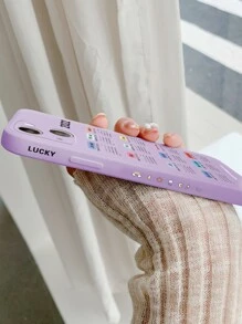 New Year Calendar Phone Case With Lanyard - Purple - View 4