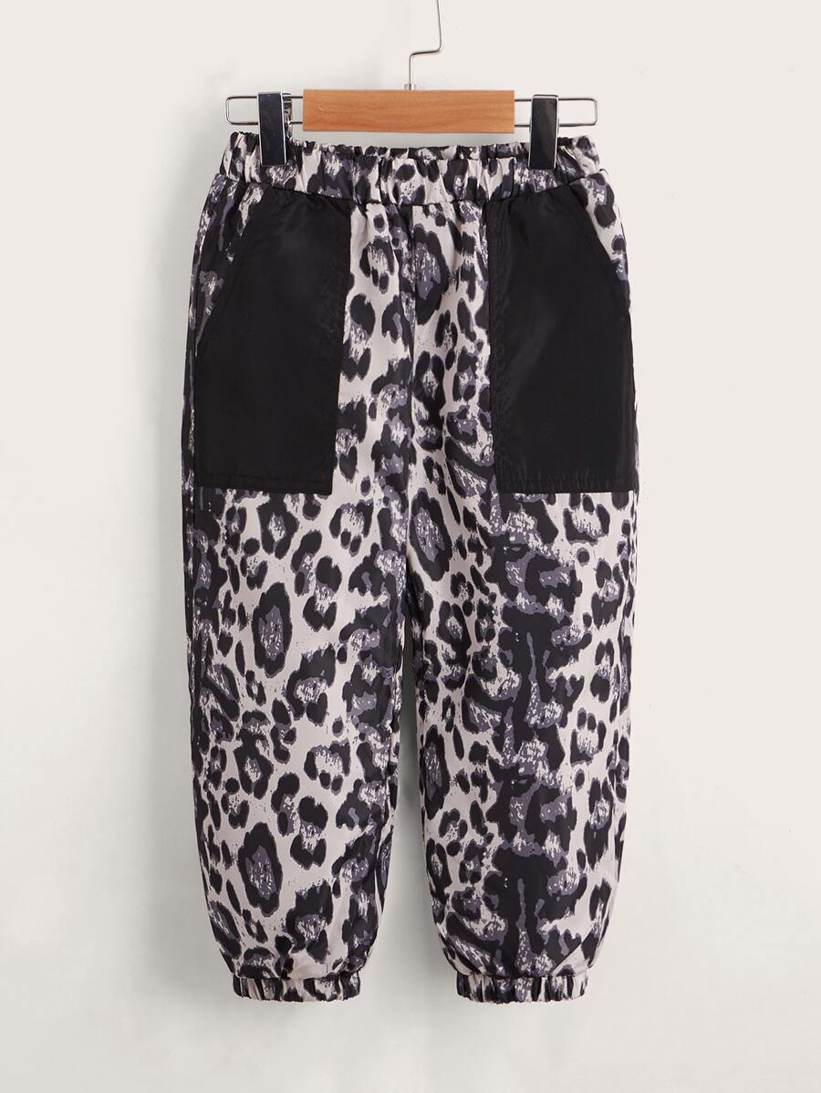 SHEIN Quần bé trai Túi Báo Ăn mặc đẹp - Nhiều màu - Xem 1