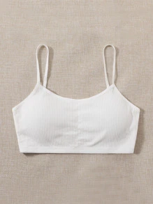 Lowkey Lull 素色羅紋無鋼圈內衣 - 白色 - 查看 5