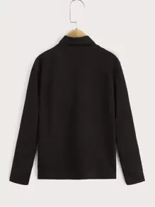 SHEIN 2 Piezas De Top De Cuello De Tortuga Para Niños En Edad De Transición - Multicolor - Ver 3