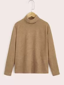 SHEIN 2 Piezas De Top De Cuello De Tortuga Para Niños En Edad De Transición - Multicolor - Ver 6