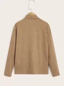 SHEIN 2 Piezas De Top De Cuello De Tortuga Para Niños En Edad De Transición - Multicolor - Ver 8