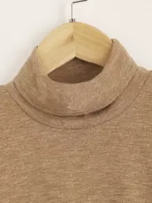 SHEIN 2 Piezas De Top De Cuello De Tortuga Para Niños En Edad De Transición - Multicolor - Ver 9