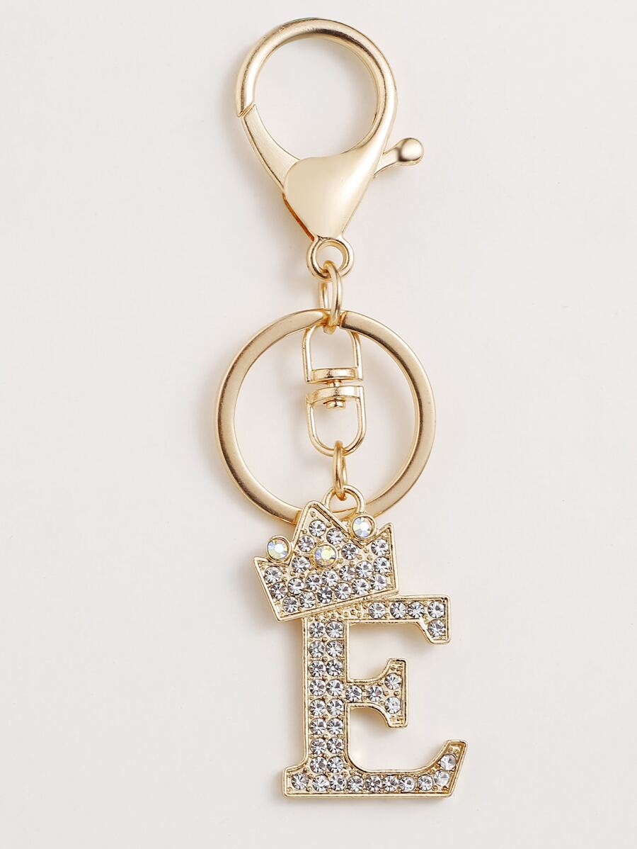 Llavero con colgante de letras de diamantes de imitación para fiesta - Multicolor - Ver 1