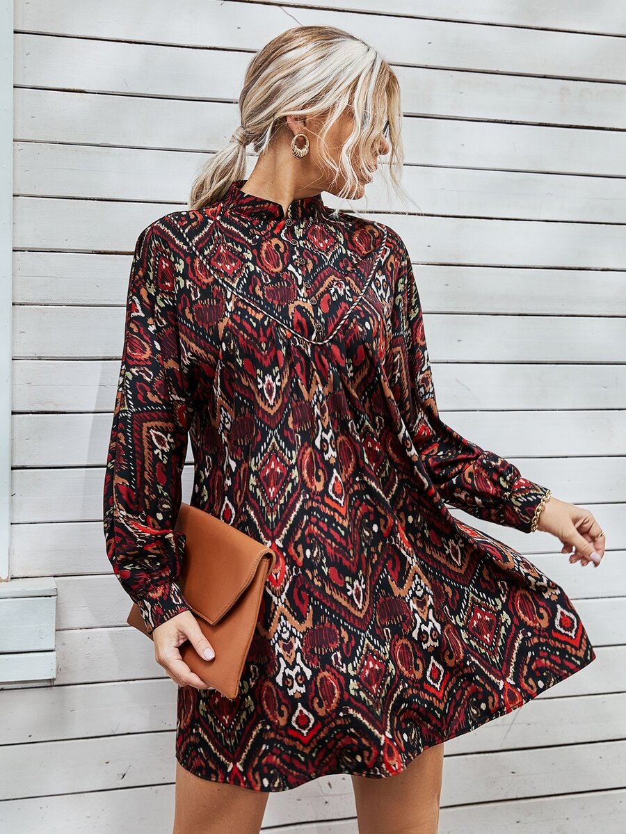 Đầm Nút Bộ lạc Boho - Nhiều màu - Xem 1