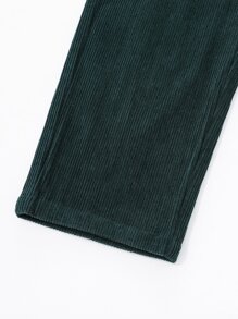 Quần Trai màu trơn Giải trí - Màu xanh lá cây đậm - Xem 3