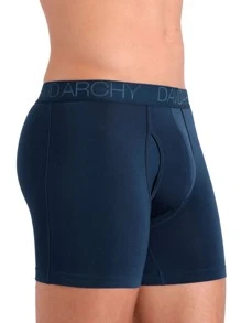 Men 4pcs Letter Graphic Boxer Brief - Multicolor - View 3