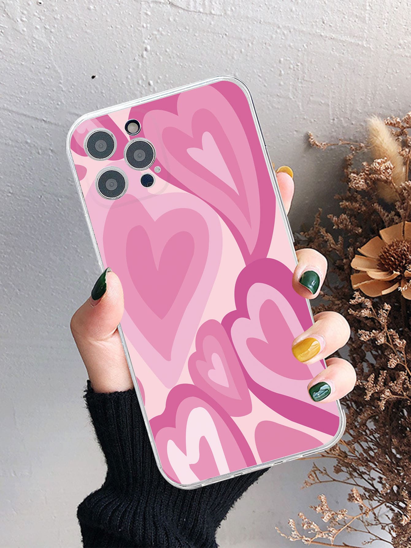 愛心圖案手機外殼 - 彩色 - 查看 1