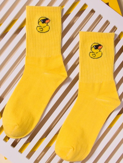 Men Cartoon Graphic Crew Socks